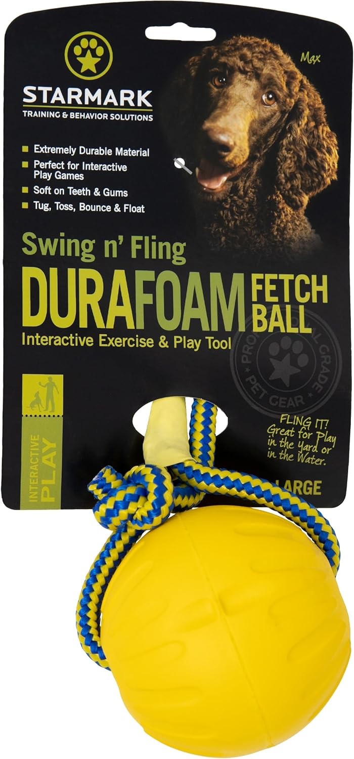 Starmark Swing & Fling Durafoam Fetch Ball Köpek Oyuncağı Large