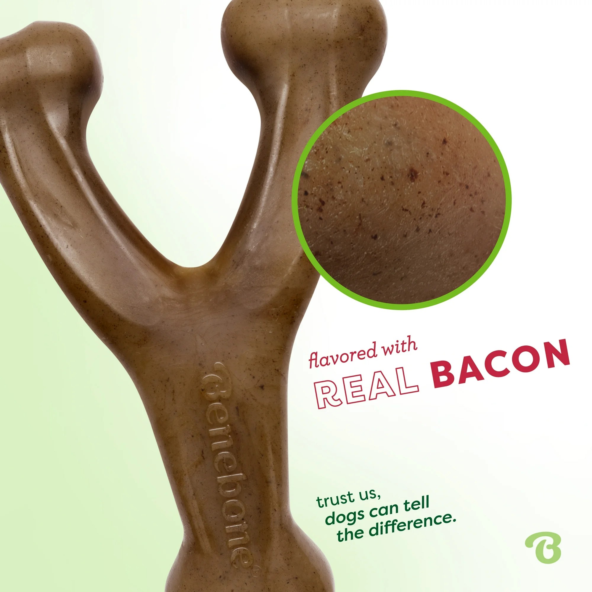 Benebone Gerçek Bacon Aromalı Köpek Çiğneme Oyuncağı Medium