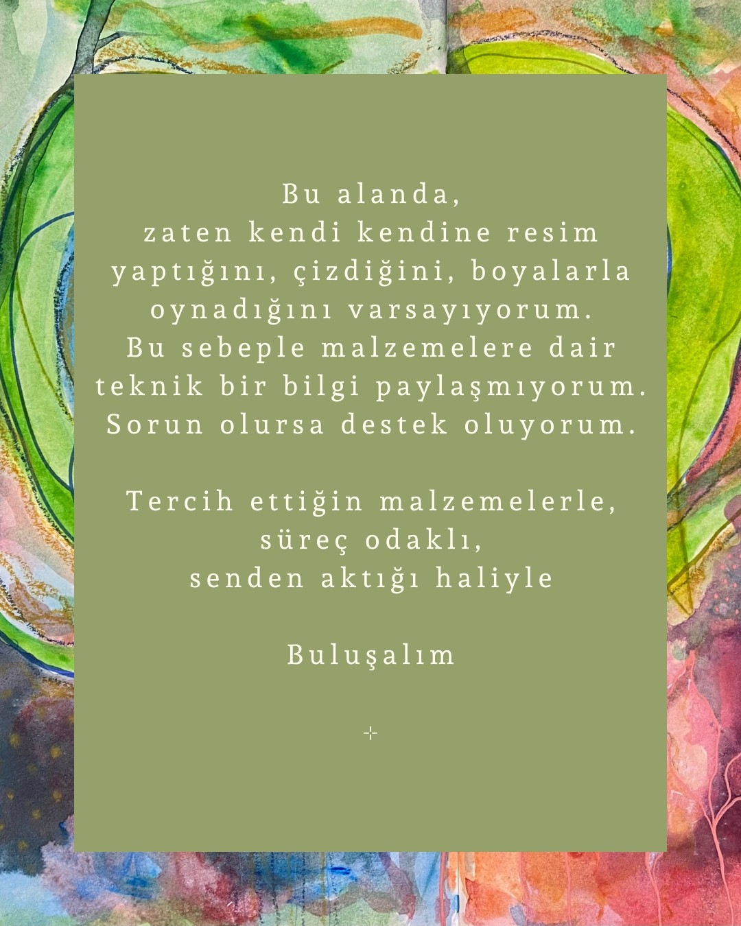 AĞUSTOS ⊹ ONLINE Sezgisel Resim Pratiği