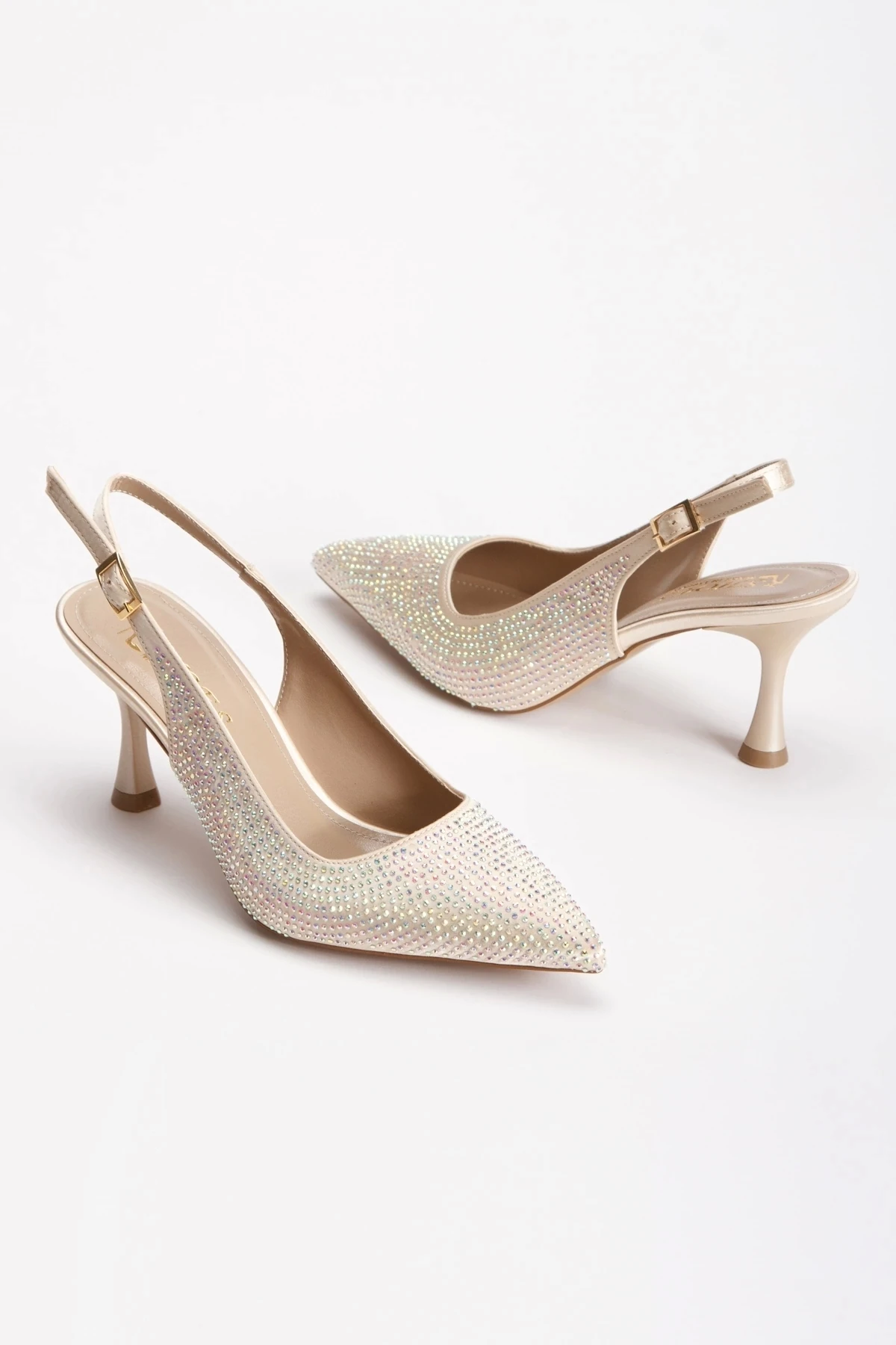 Siera Gold Taşlı Gece Ayakkabısı