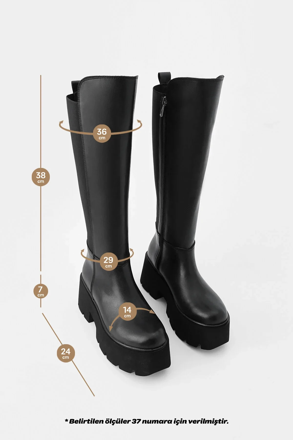 Starless Kadın Arkası Lastikli Çizme A003-K603