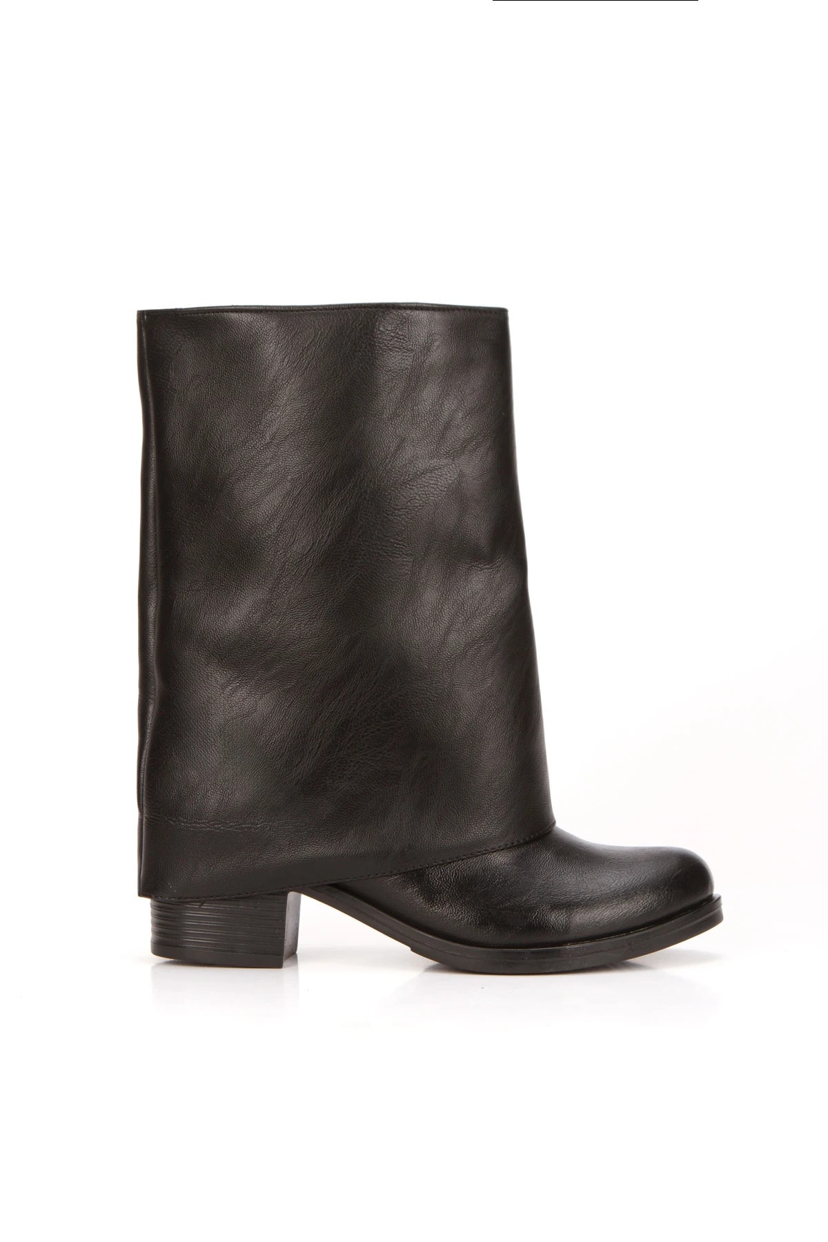 Muder Kahverengi Kısa Topuklu Bot - siyah