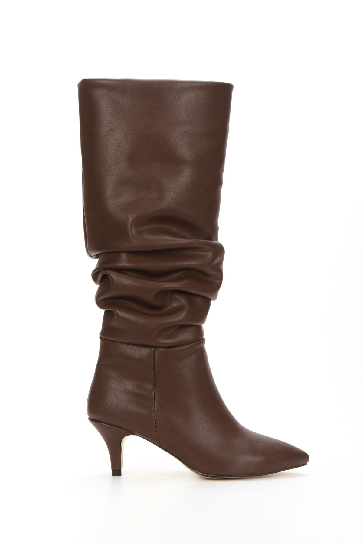 Elyra Büzgülü Topuklu Çizme