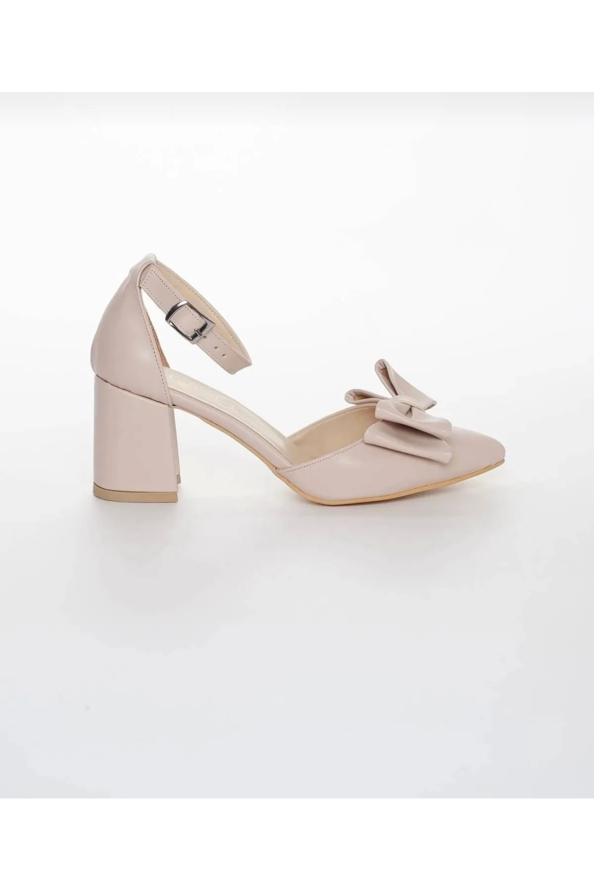 Arlo Fiyonklu Topuklu Ayakkabı - ekru