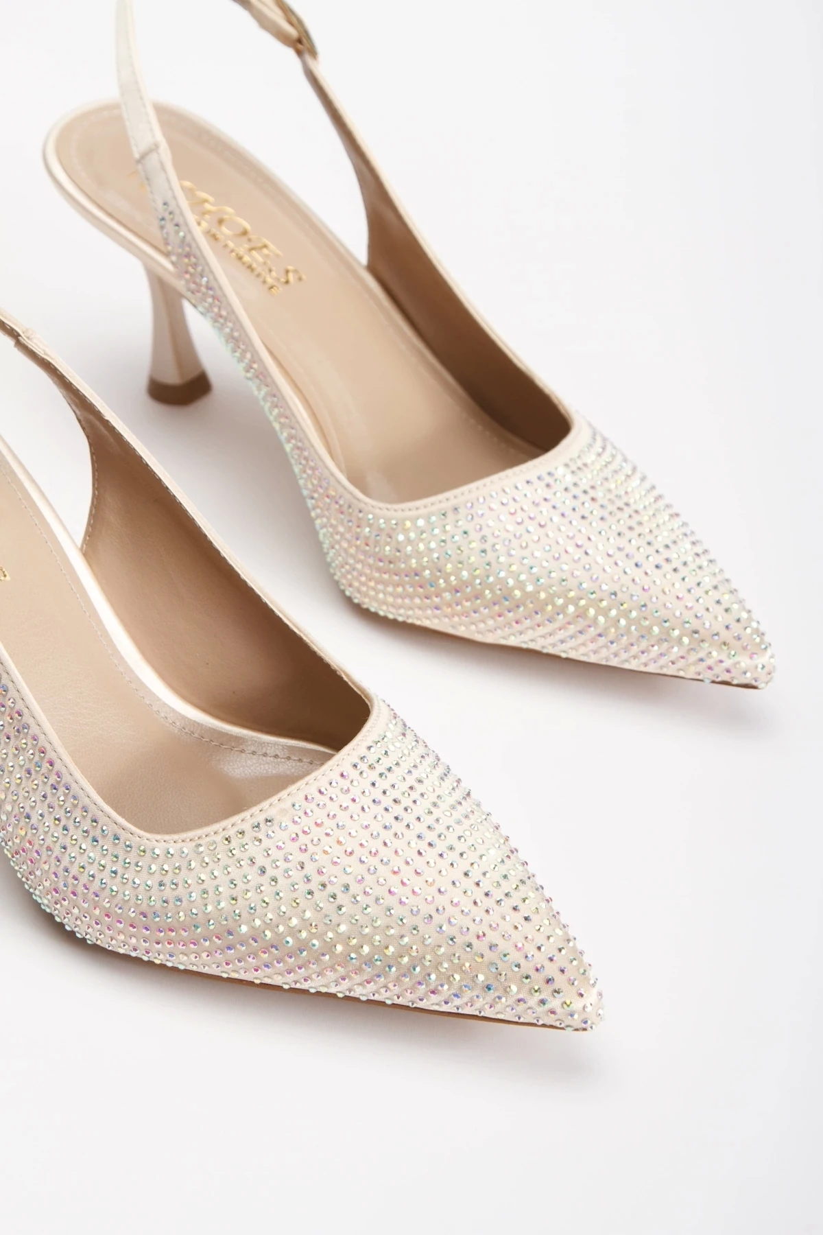 Siera Gold Taşlı Gece Ayakkabısı