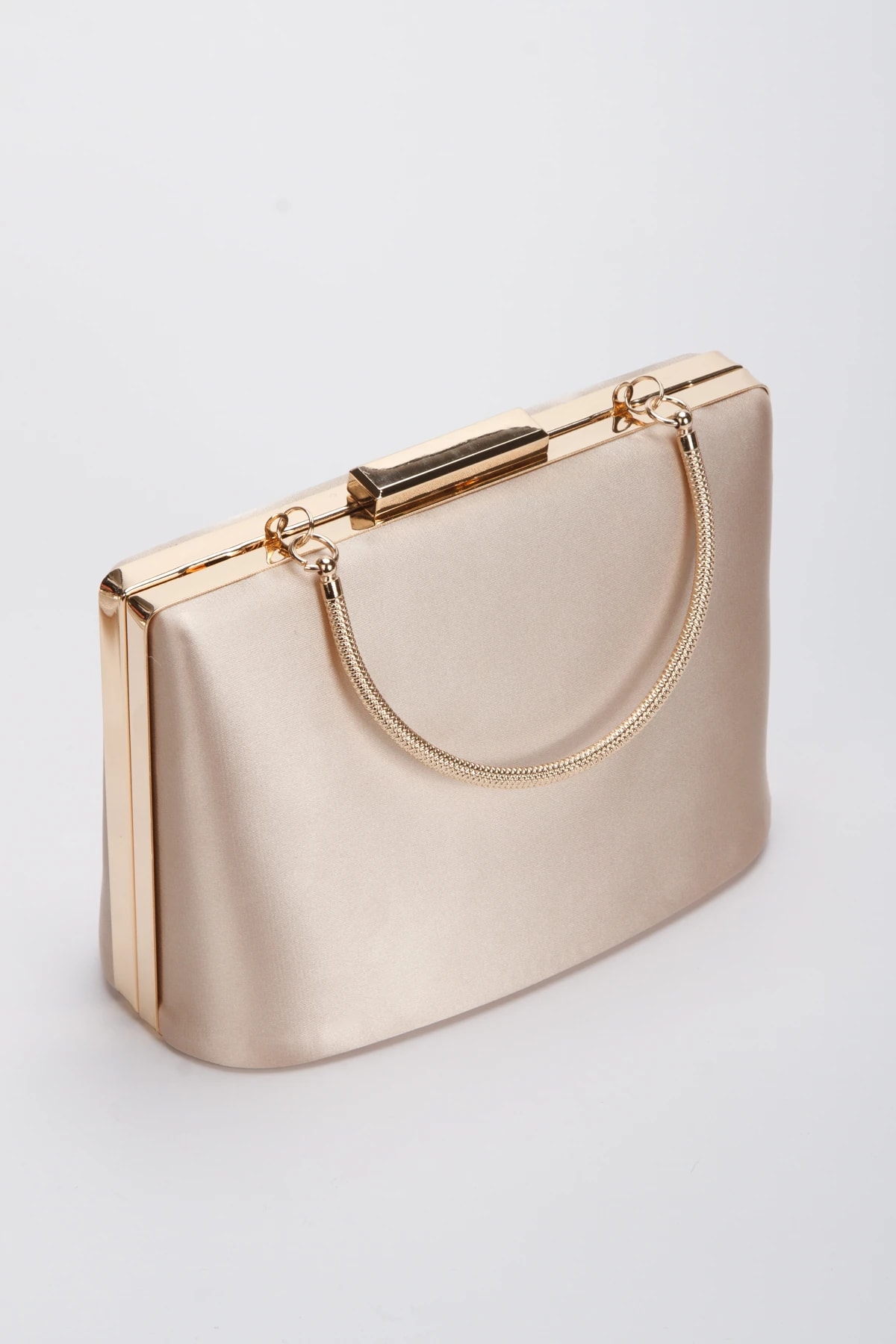 Perla Gold Topuklu Ayakkabı&Çanta Takımı