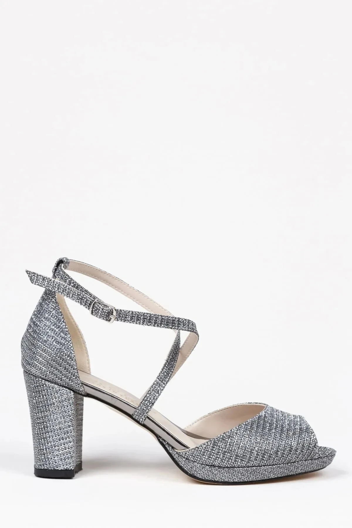 Arven Kalın Topuklu Ayakkabı - füme