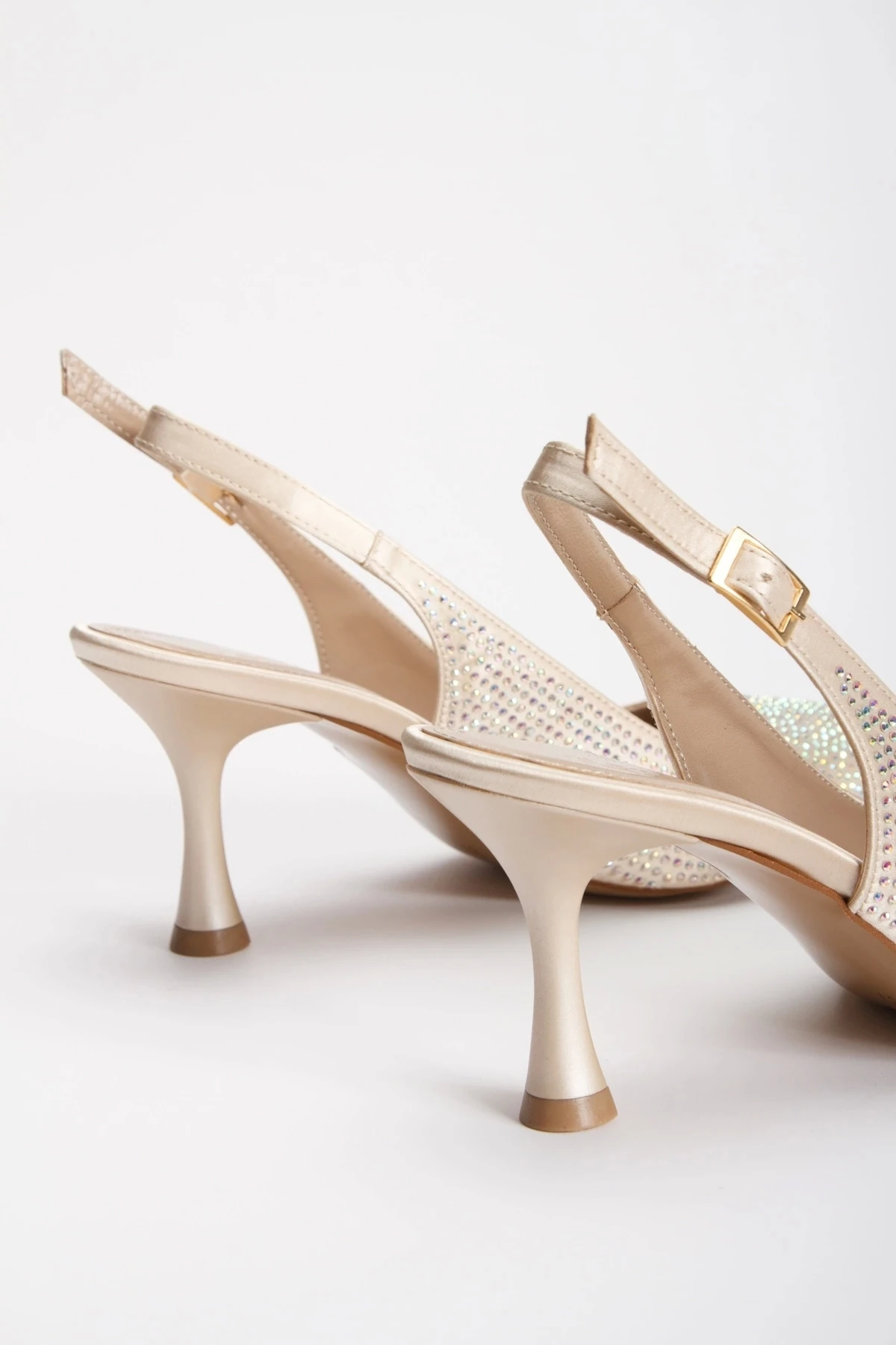 Siera Gold Taşlı Gece Ayakkabısı