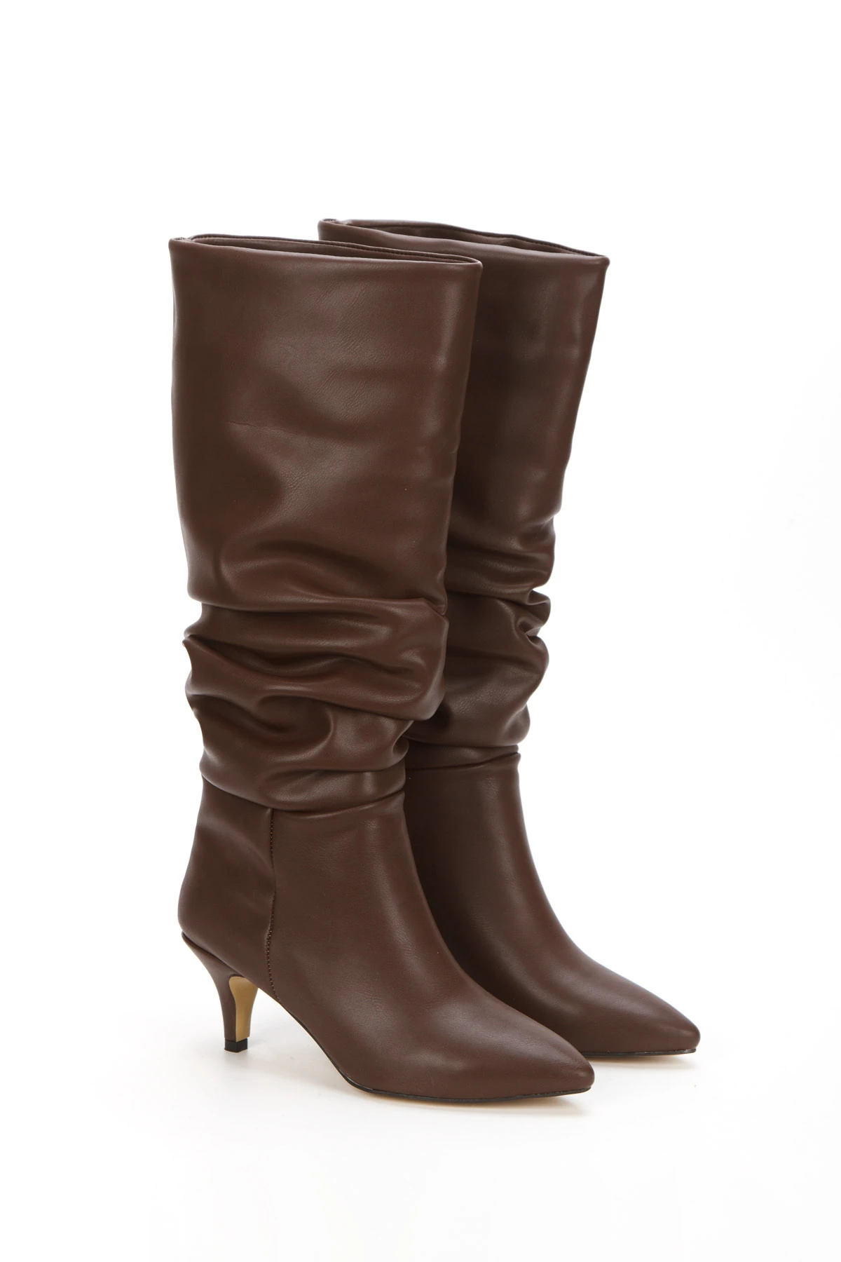 Elyra Büzgülü Topuklu Çizme