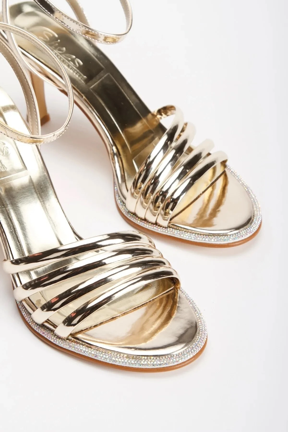 Nivara Gold İnce Topuklu Sandalet - gold/altın