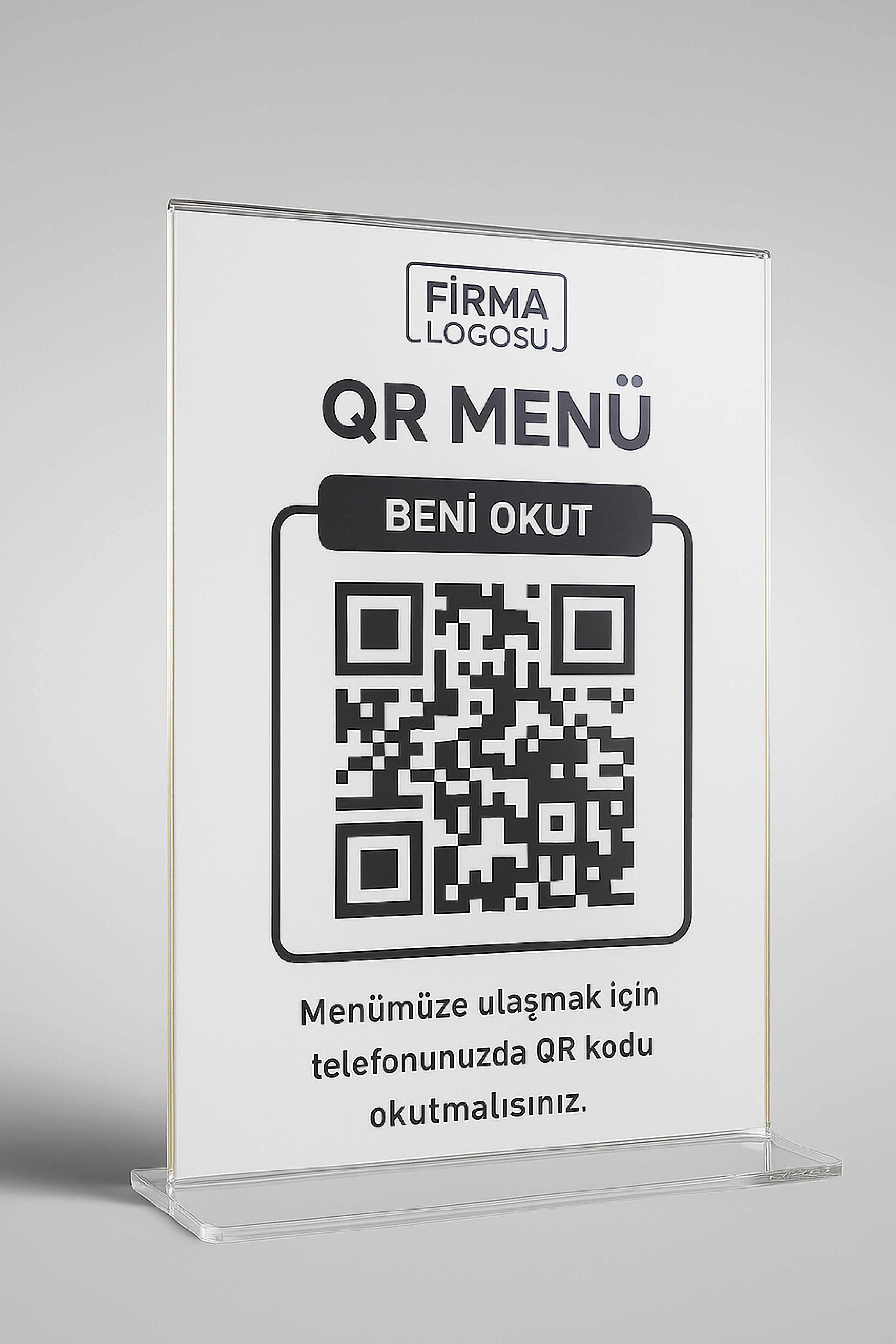 T Tipi Broşürlük  (5 Adet) – Tezgâh & Stand Üstü Broşür Tutucu