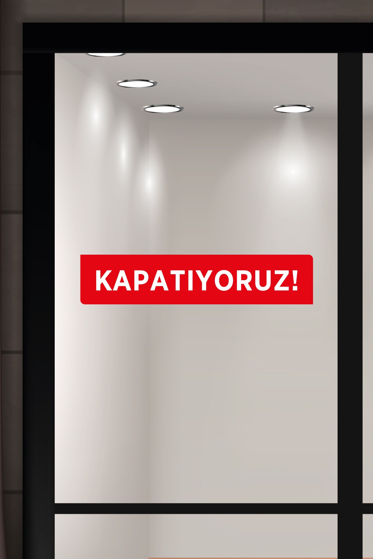 Vitrin Etiketi & Cam Sticker – Yapışkanlı Reklam Çözümleri - VTE10