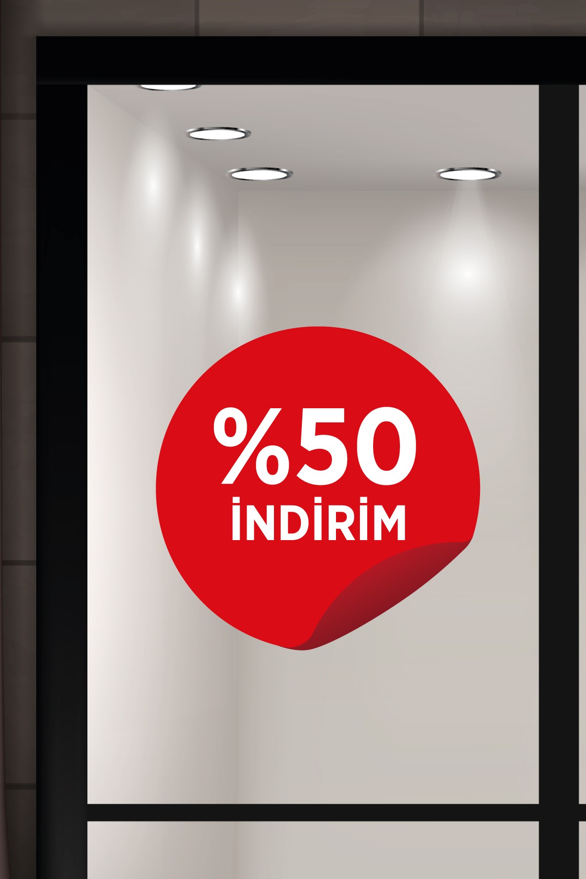 Vitrin Etiketi & Cam Sticker – Yapışkanlı Reklam Çözümleri - VTE13