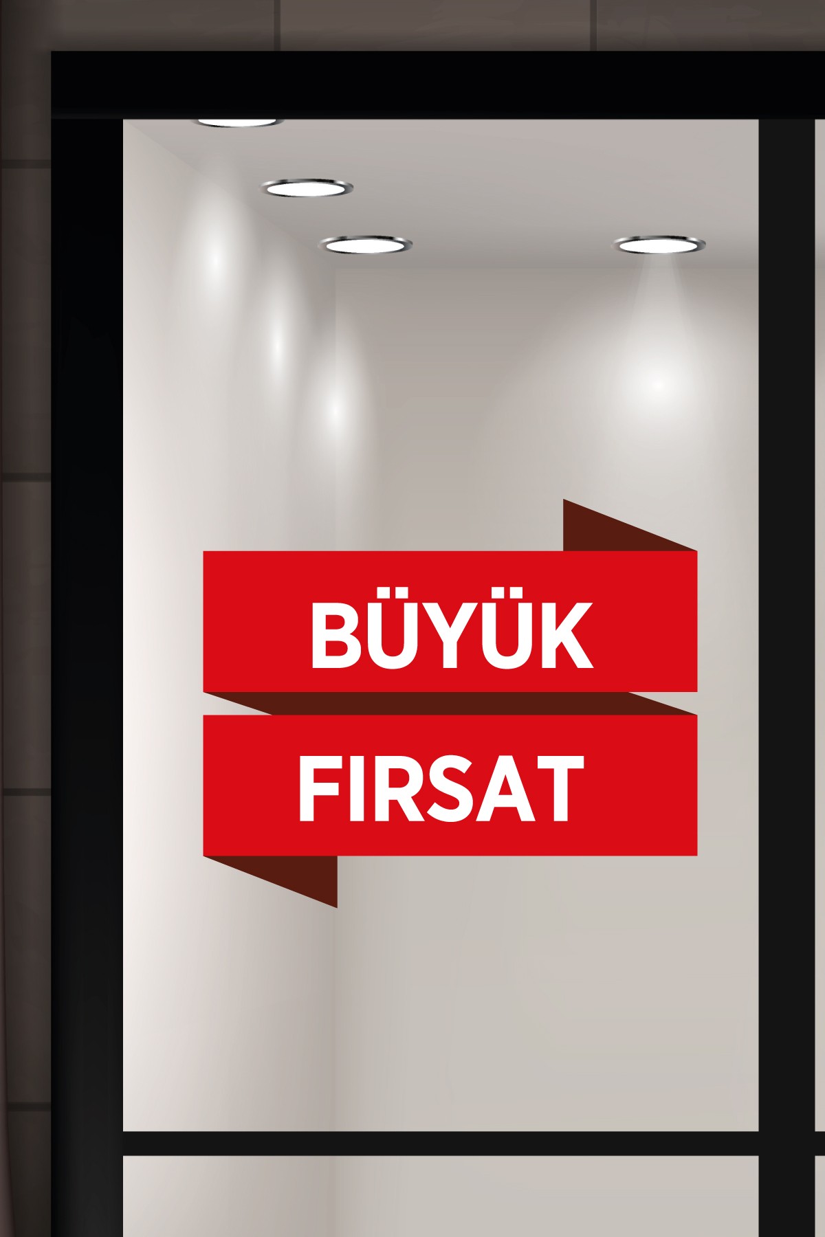 Vitrin Etiketi & Cam Sticker – Yapışkanlı Reklam Çözümleri - VTE12