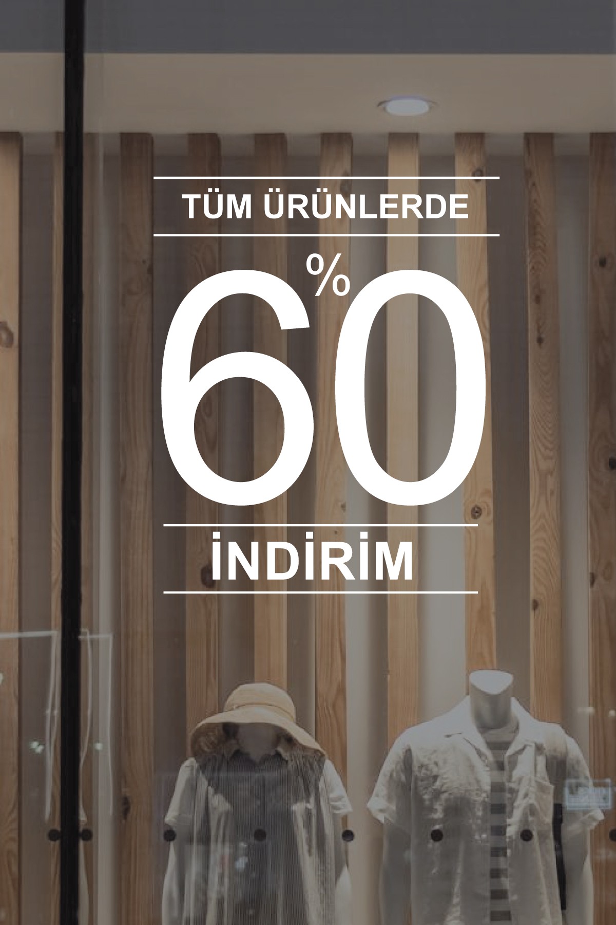 Vitrin Etiketi & Cam Sticker – Yapışkanlı Reklam Çözümleri - VTE3