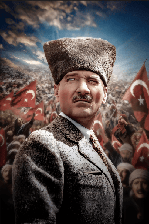 Atatürk Portresi - Yüksek Kalite Dijital Baskı - ATATÜRK1