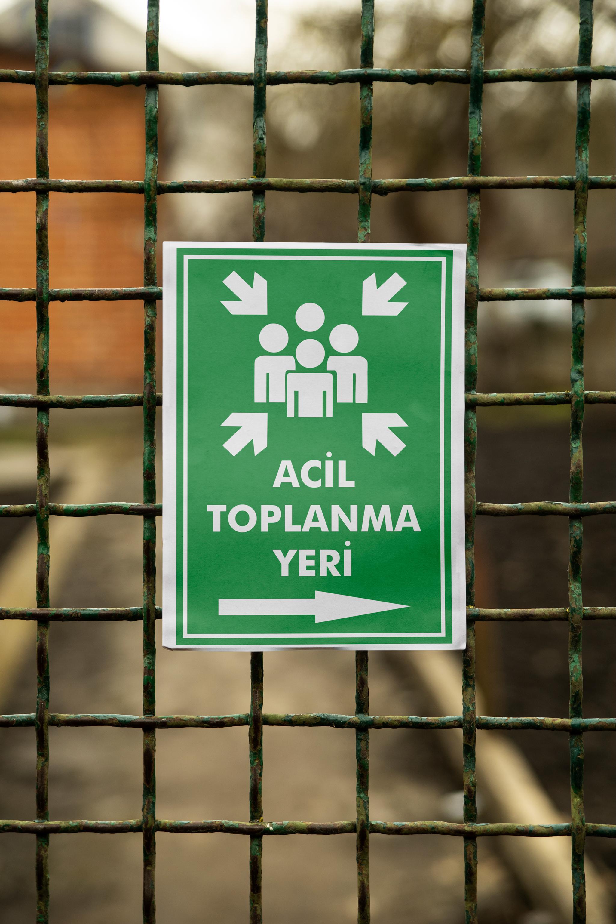 Acil Toplanma Yeri - İSG Uyarı Levhası