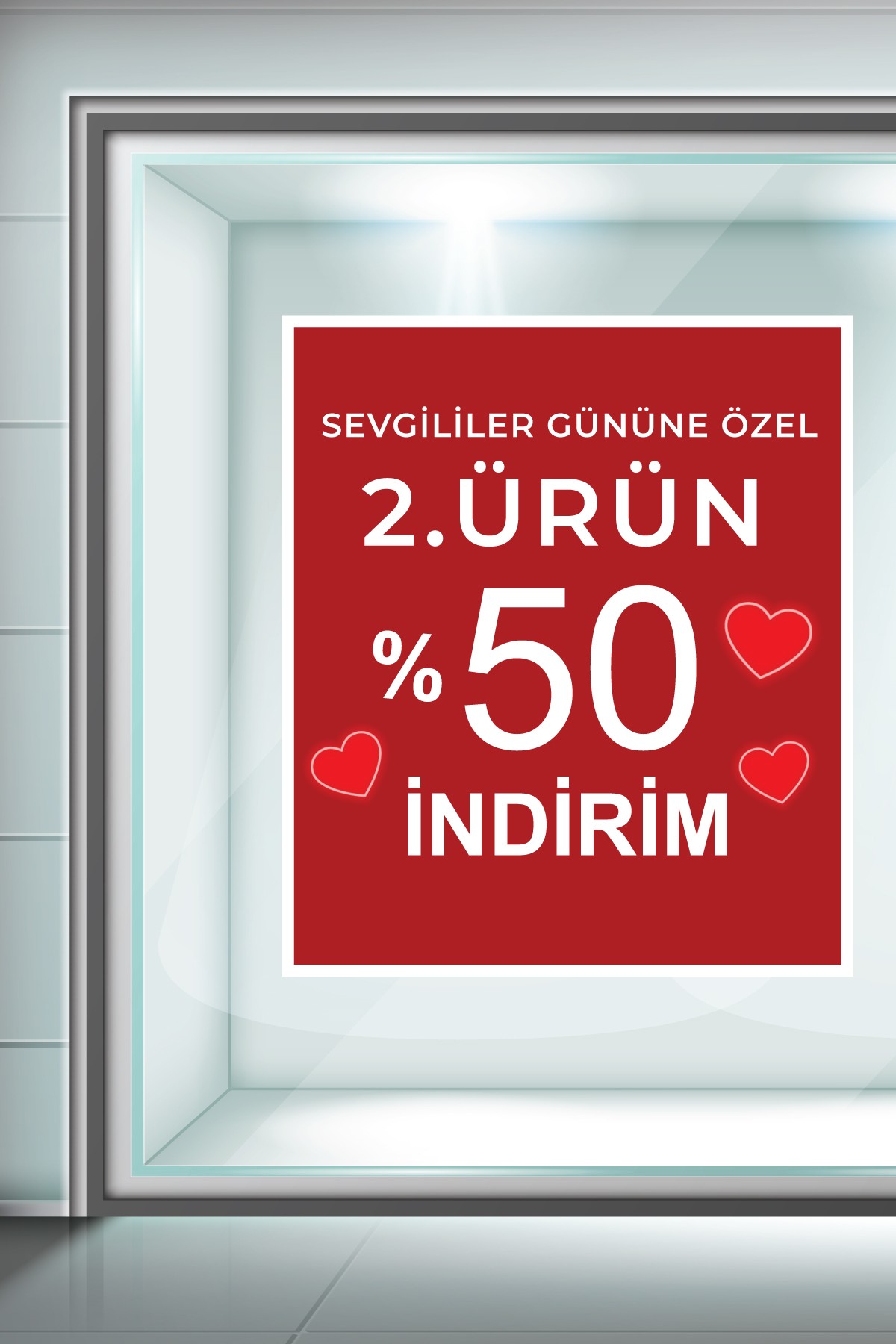 Vitrin Etiketi & Cam Sticker – Yapışkanlı Reklam Çözümleri - VTE17