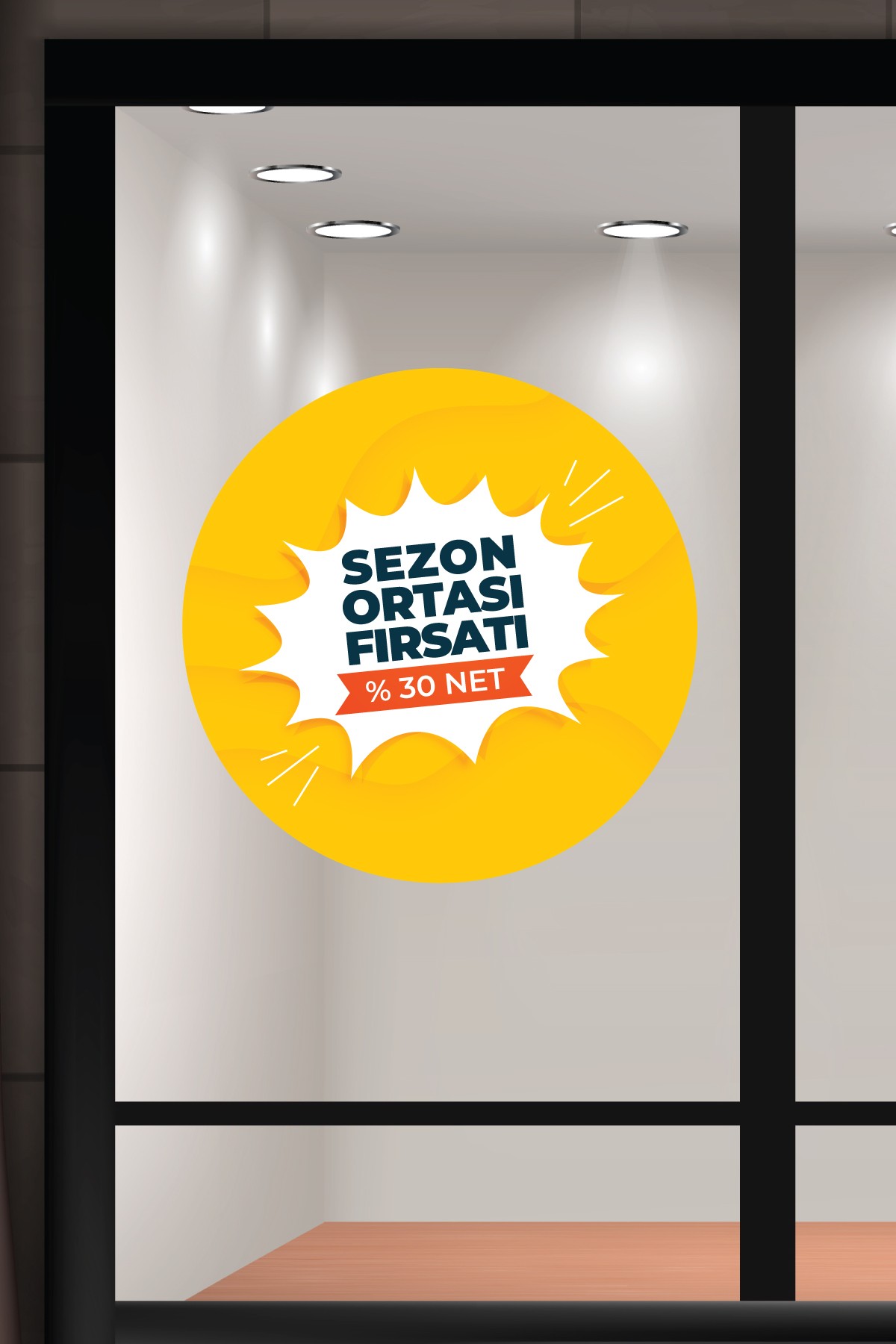 Vitrin Etiketi & Cam Sticker – Yapışkanlı Reklam Çözümleri - VTE8