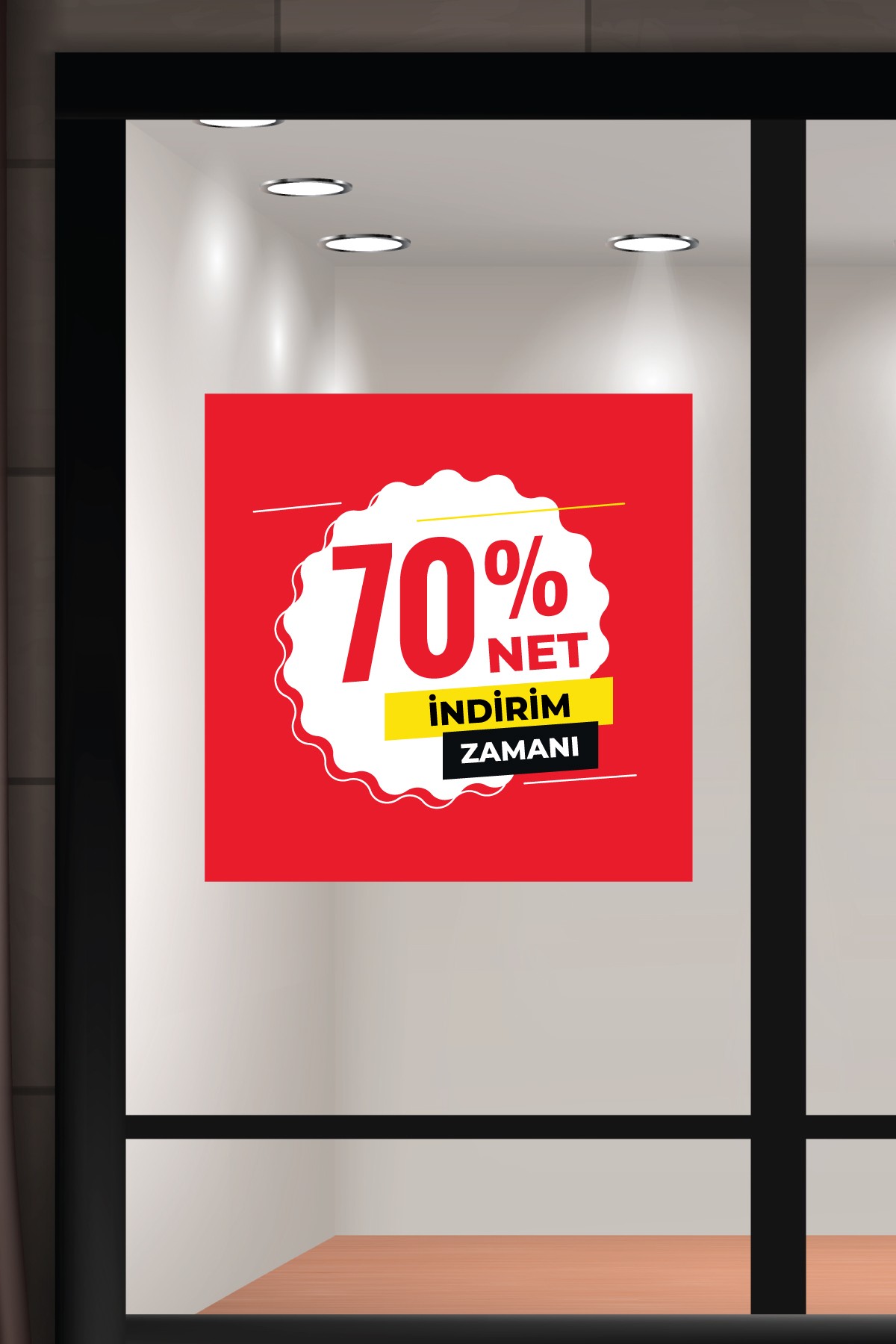 Vitrin Etiketi & Cam Sticker – Yapışkanlı Reklam Çözümleri - VTE4