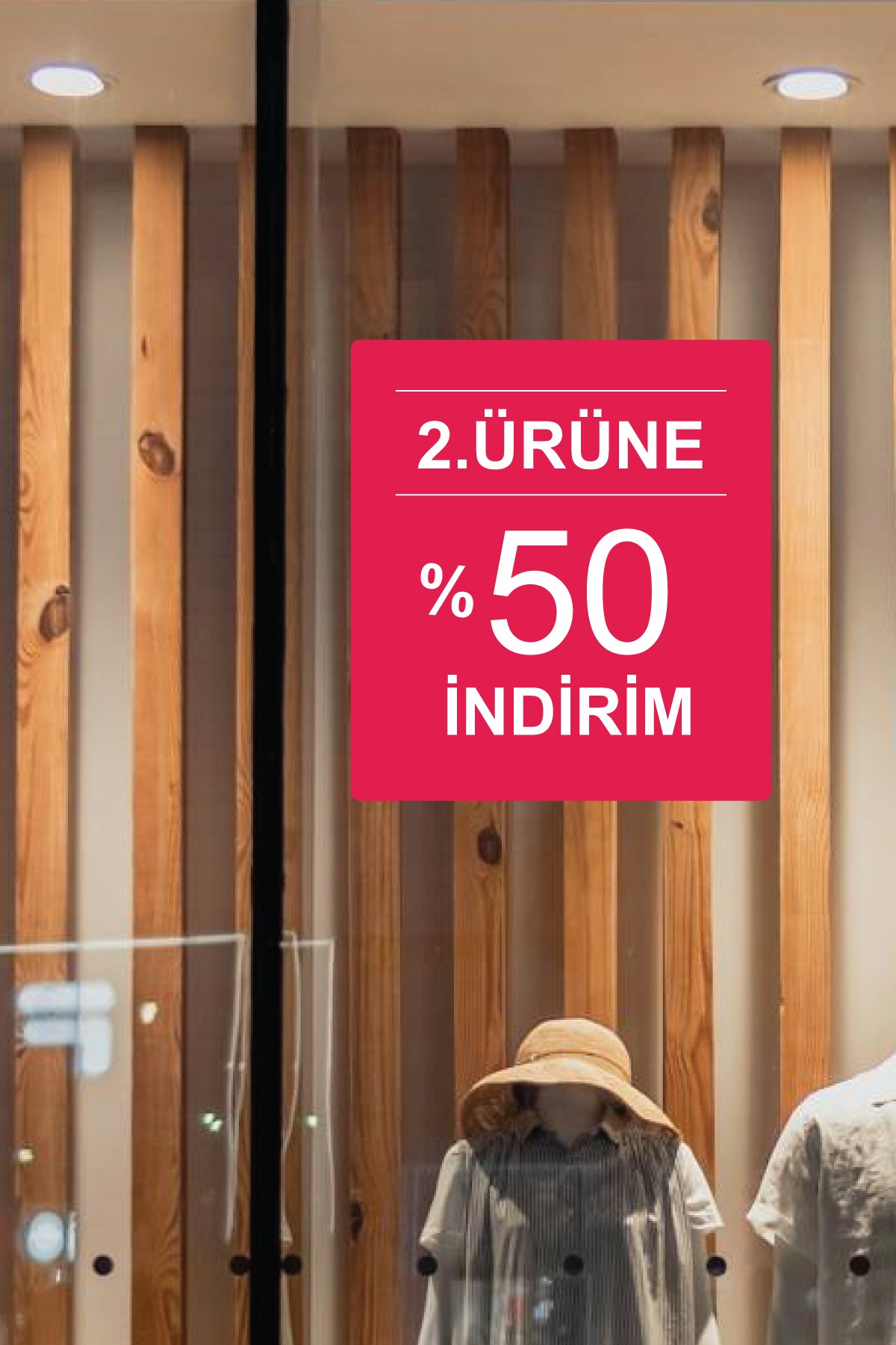 Vitrin Etiketi & Cam Sticker – Yapışkanlı Reklam Çözümleri - VTE2