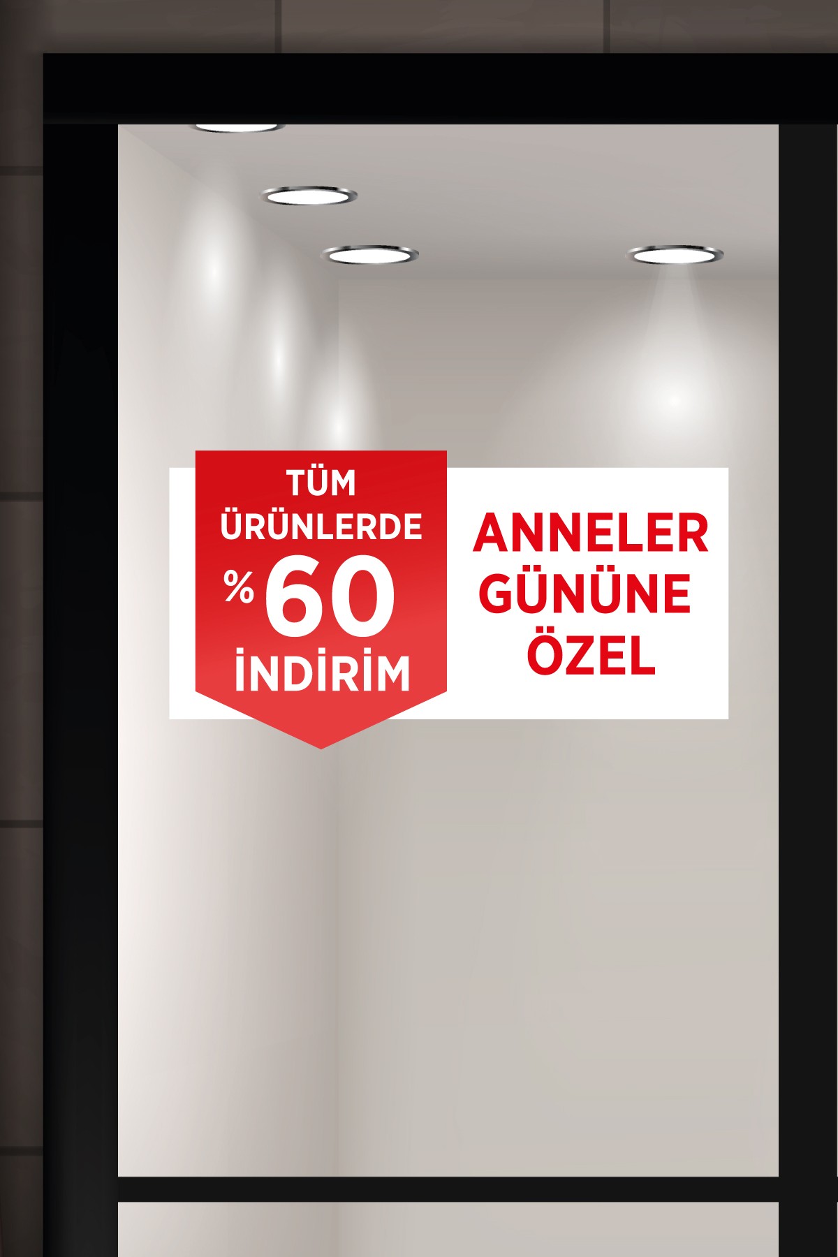 Vitrin Etiketi & Cam Sticker – Yapışkanlı Reklam Çözümleri - VTE15
