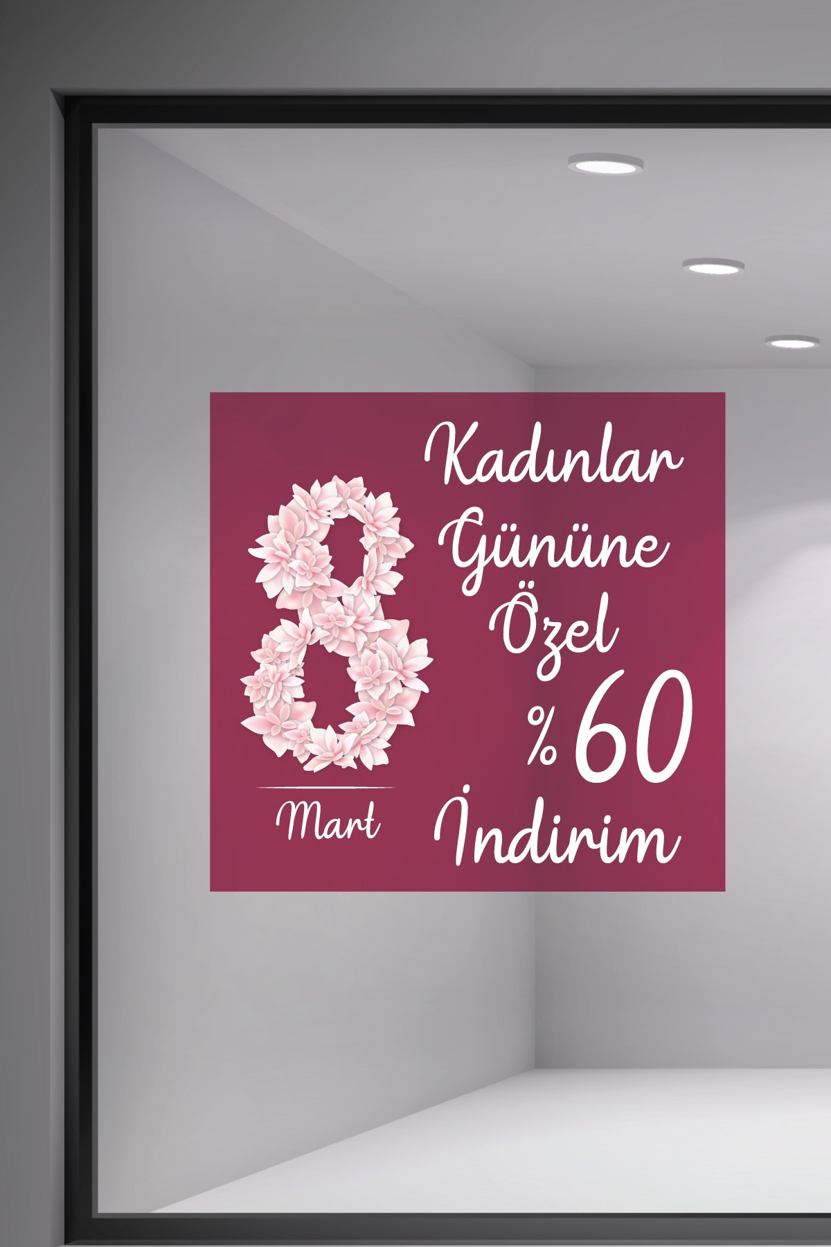 Vitrin Etiketi & Cam Sticker – Yapışkanlı Reklam Çözümleri - VTE1