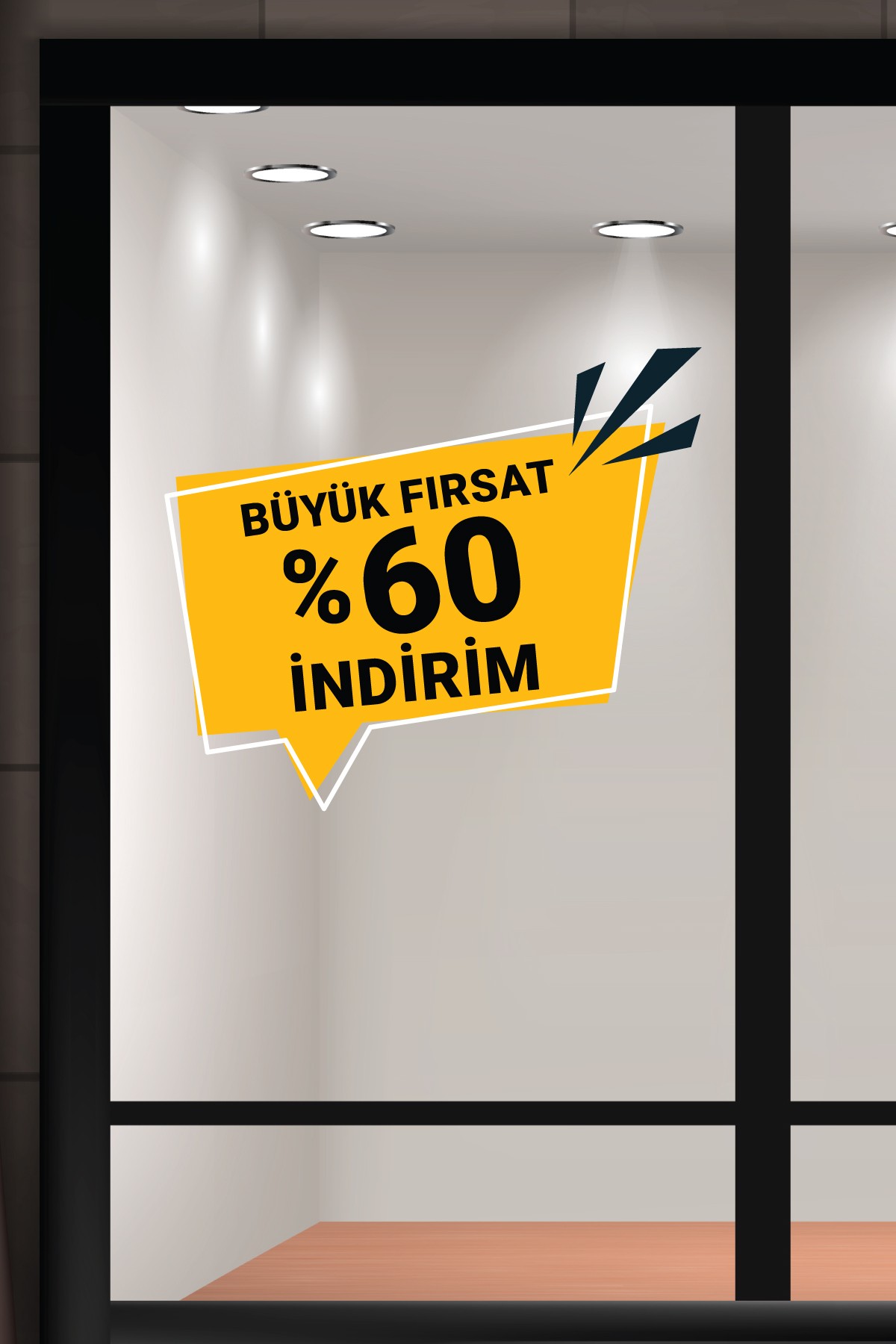 Vitrin Etiketi & Cam Sticker – Yapışkanlı Reklam Çözümleri - VTE6