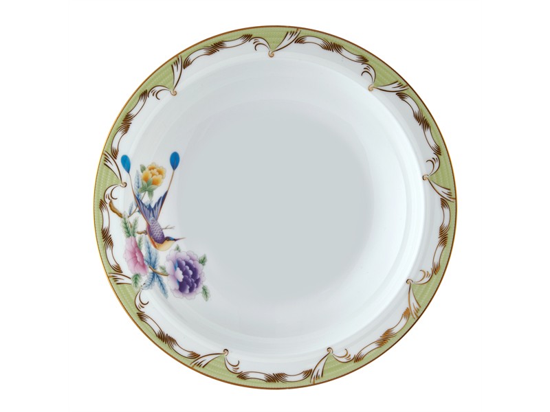 SOUP PLATE 21.5CM GREEN- PAPİLLONS