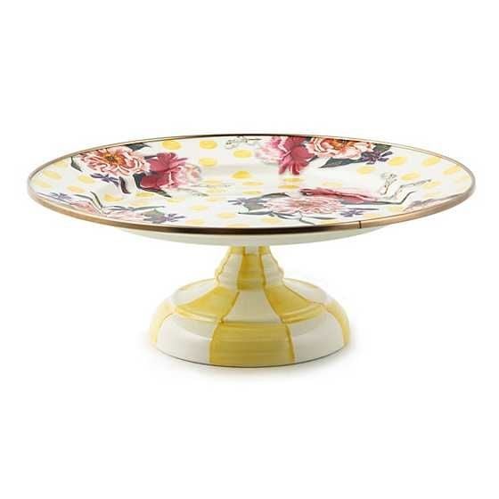 WİLDFLOWERS YELLOW SMALL PEDESTAL PLATTER