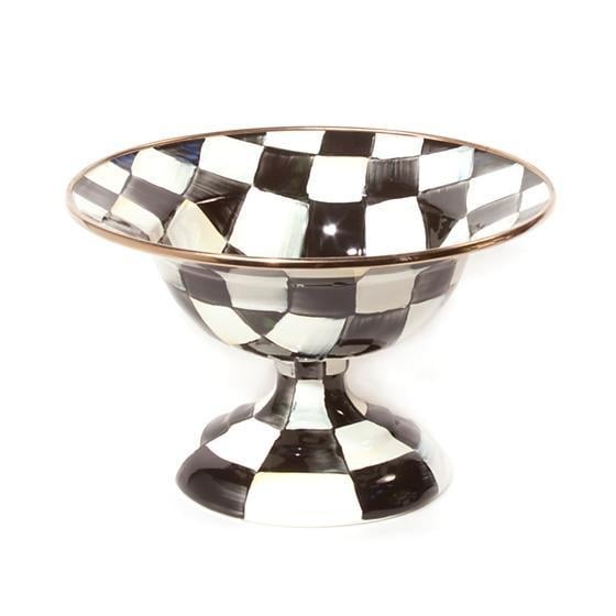 COURTLY CHECK ENAMEL COMPOTE-SMALL