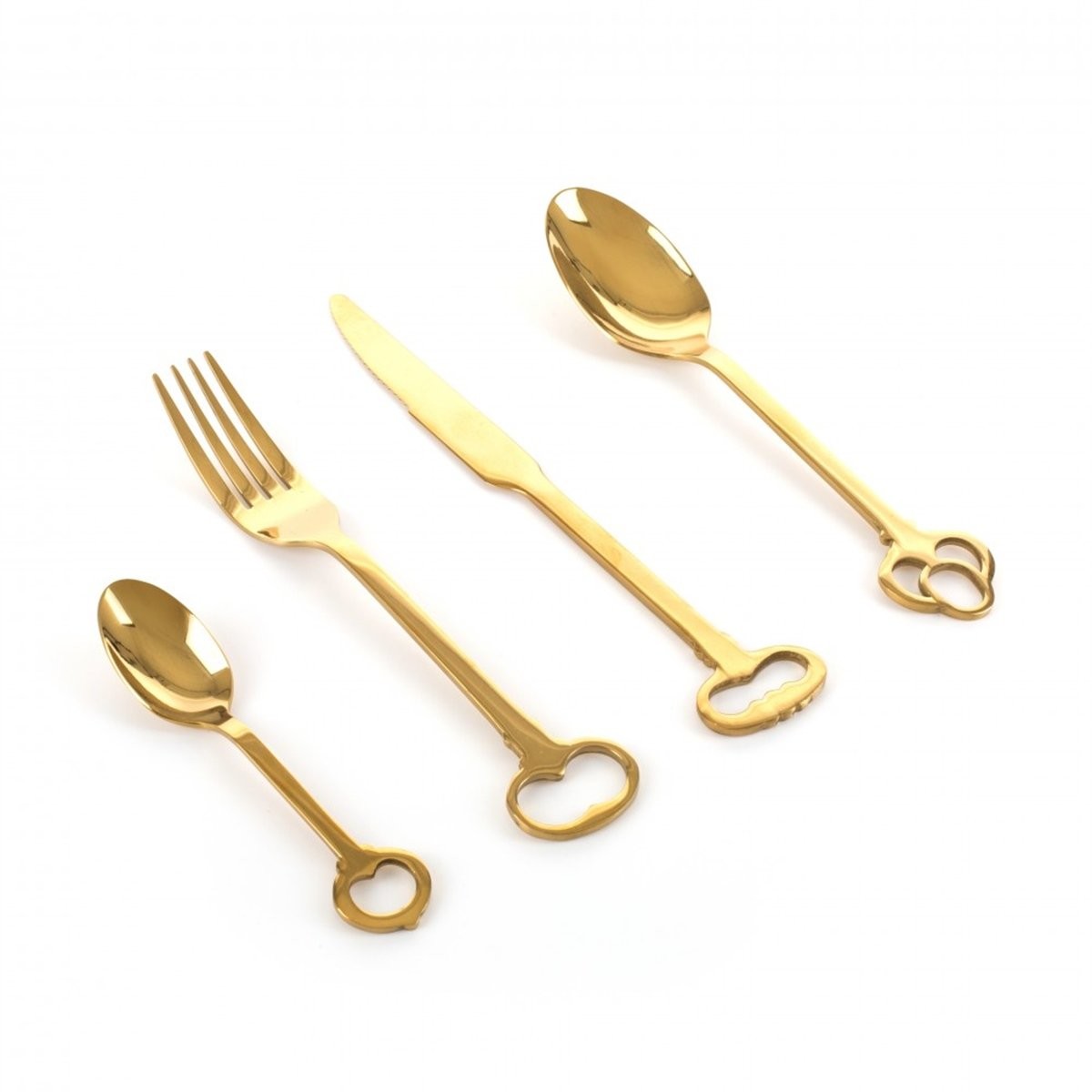 SELETTİ - GOLD ÇATAL & BIÇAK 6 KİŞİLİK SET