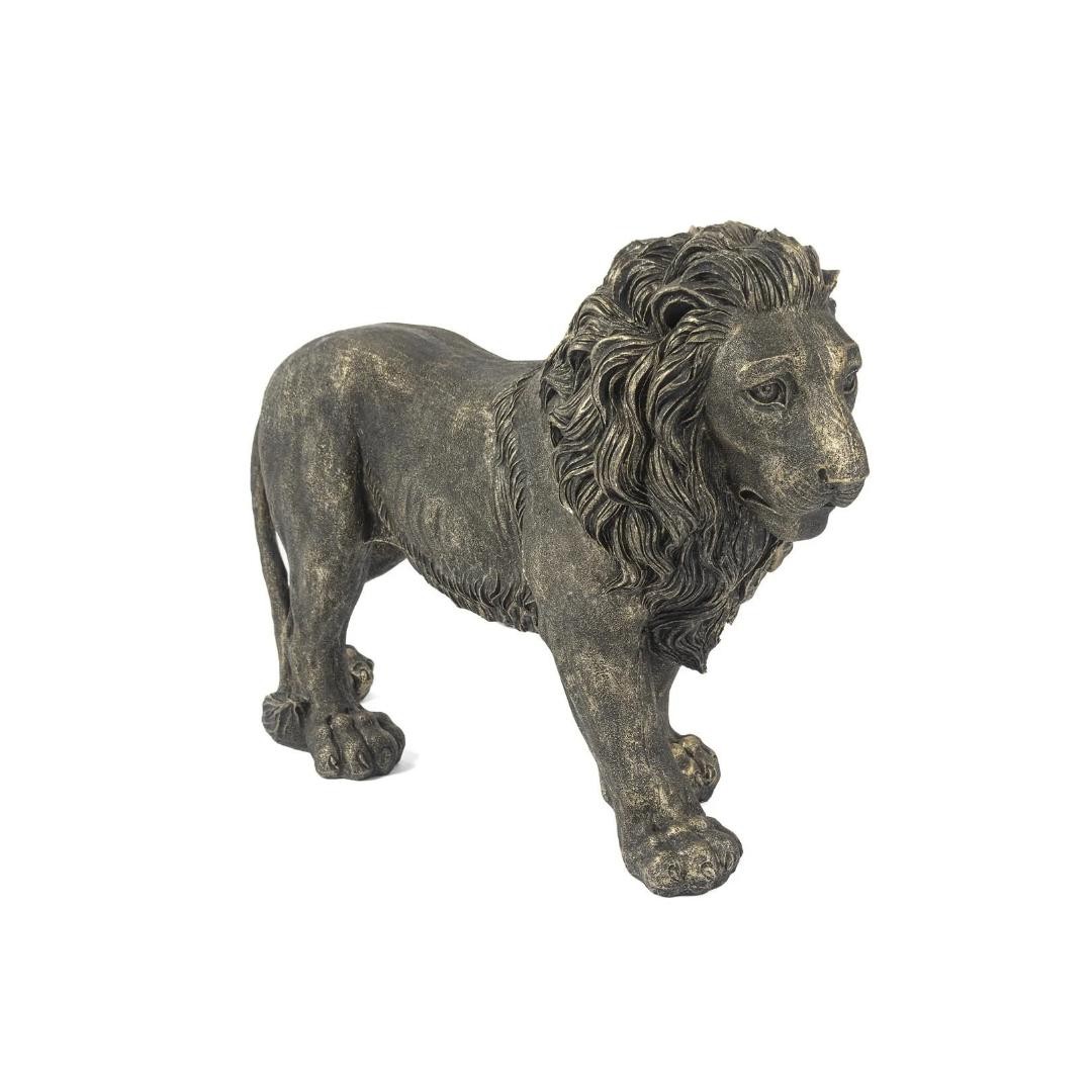 YÜRÜYEN ASLAN BRONZE OBJE 15X47X32 CM