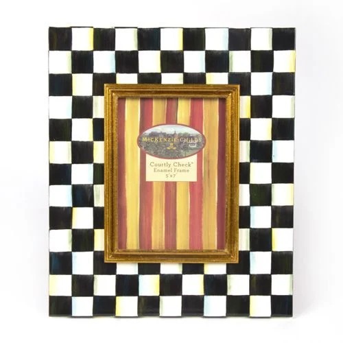 COURTLY CHECK ENAMEL LARGE FRAME