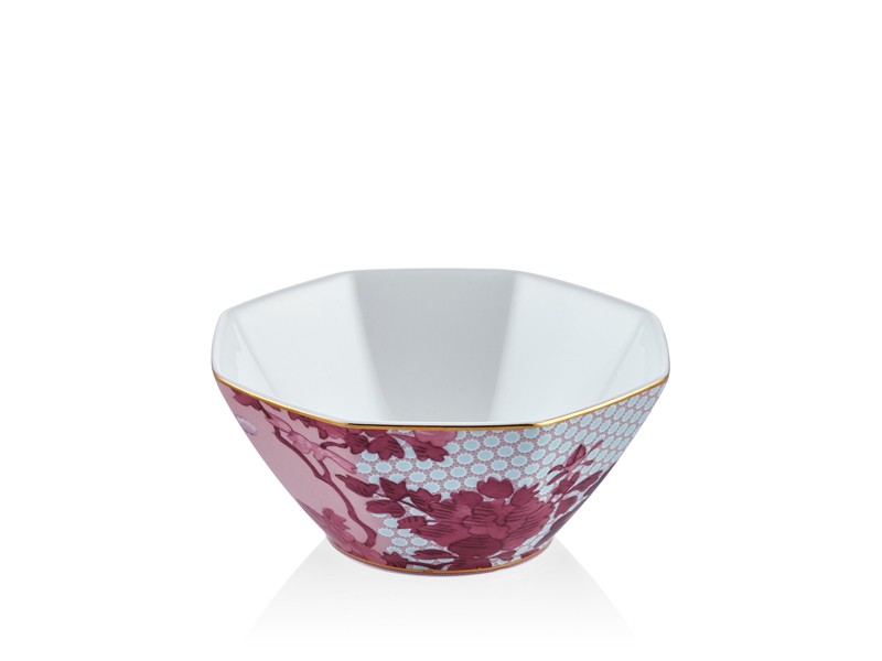 RICE BOWL PİNK12*12*5.4CM-REGENCY DAMASK