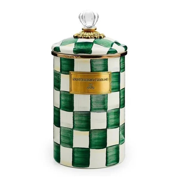 EMERALD CHECK LARGE CANİSTER