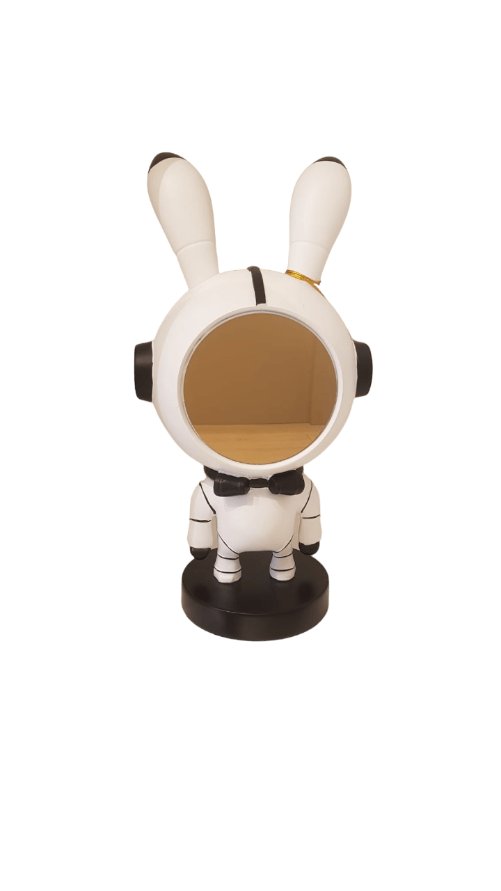 ASTRONAUT RABBIT WHITE SMALL DECOR 20X16X40CM