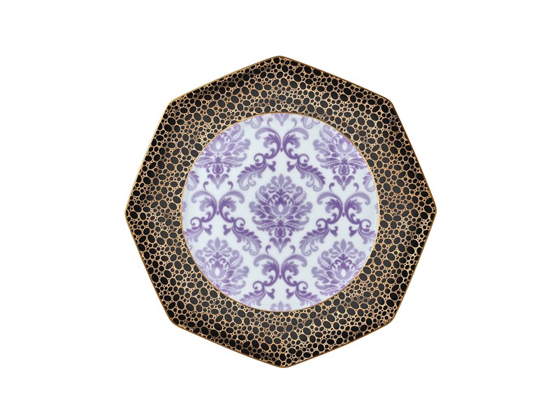 21CM BREAKFAST PLATE IRİS PURPLE -BLOOMİNG BAROQUE