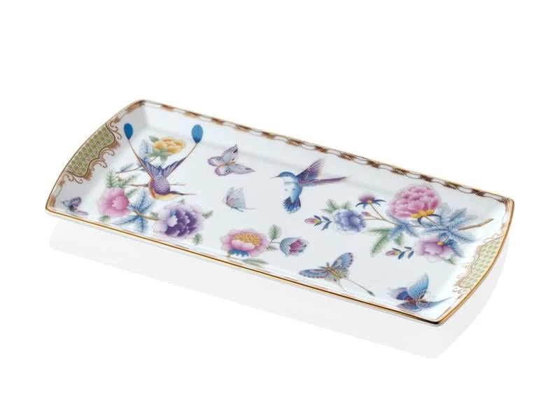 PAPİLLONS PURPLE- BÜYÜK KAYIK TABAK 35 CM