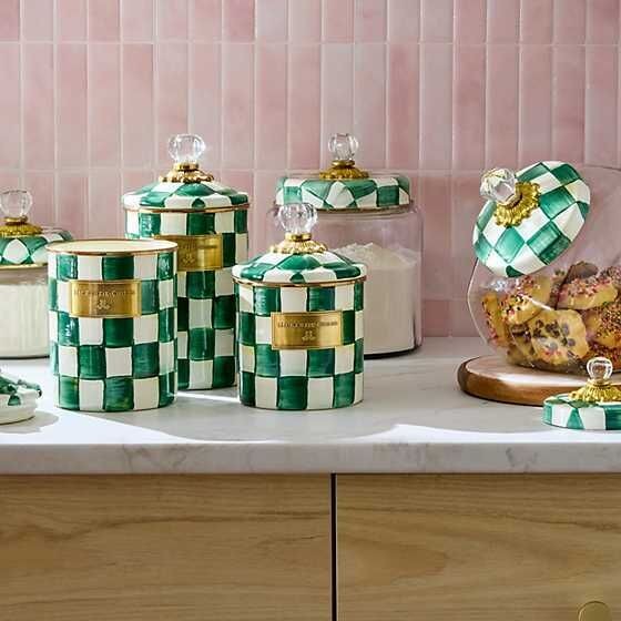 EMERALD CHECK SMALL CANİSTER
