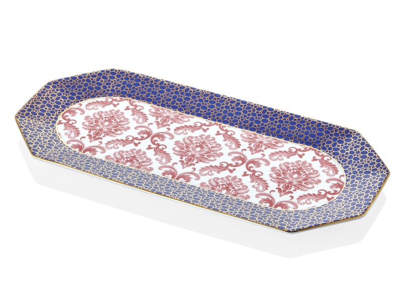 33CM RECTANGULAR TRAY- BLOOMİNG BAROQUE