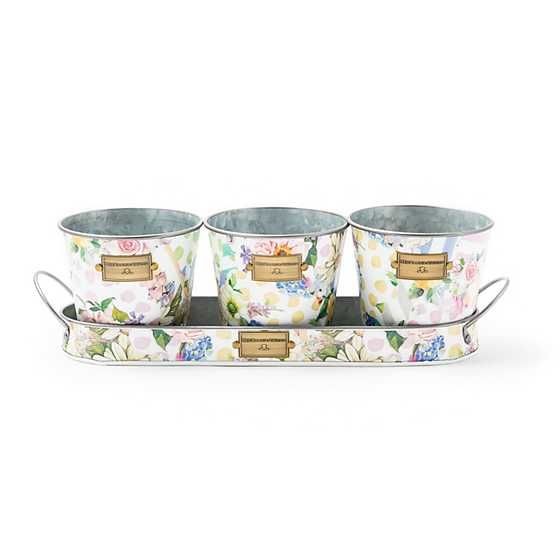 WİLDFLOWERS HERB POTS - SET OF 3