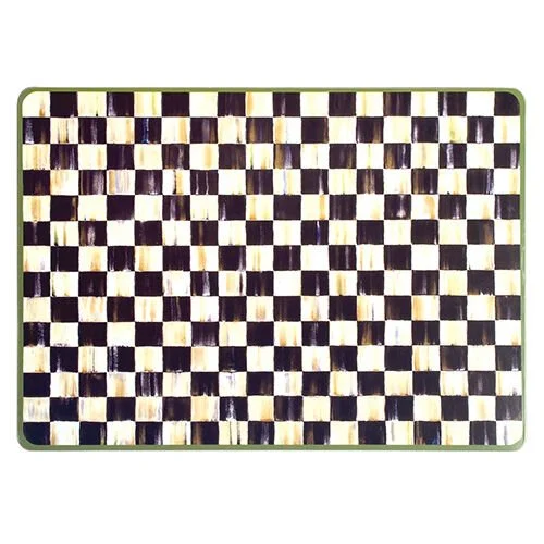 COURTLY CHECK CORK BACK PLACEMATS SET OF 4