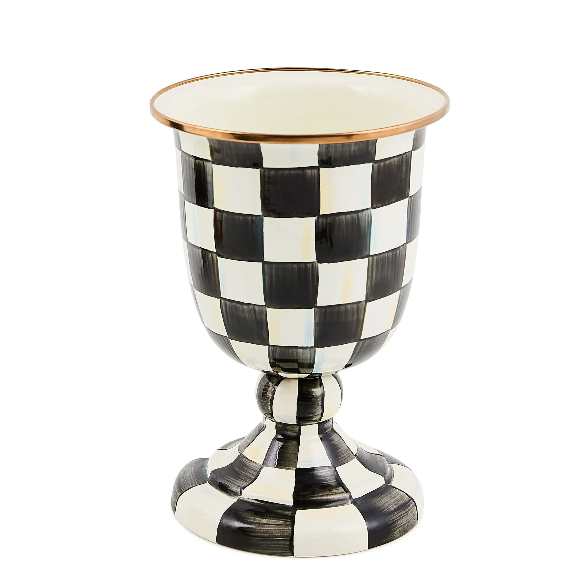 COURTLY CHECK PEDESTAL VASE