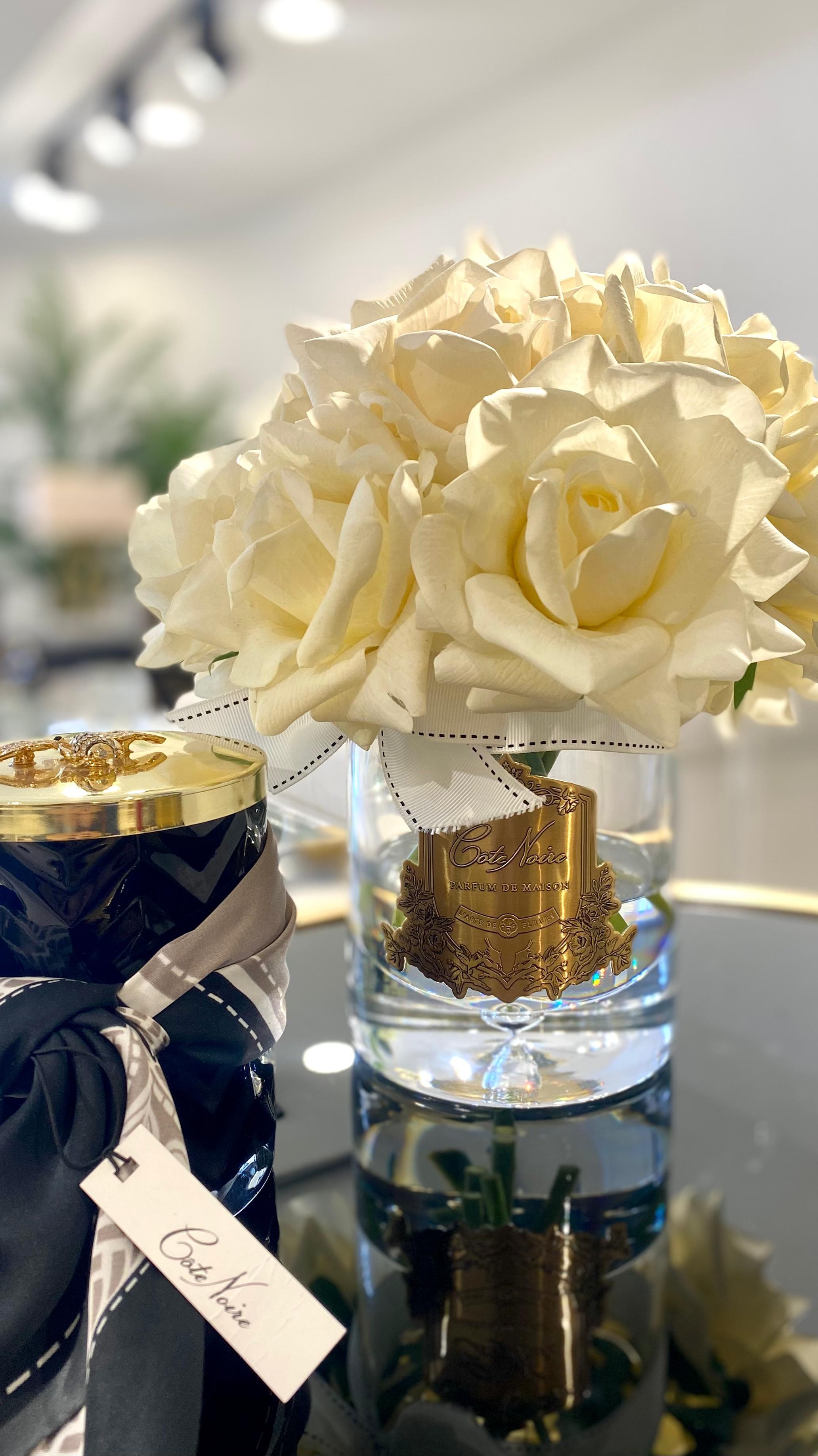 13 GÜLLÜ CHAMPAGNE ŞEFFAF CAM GOLD
