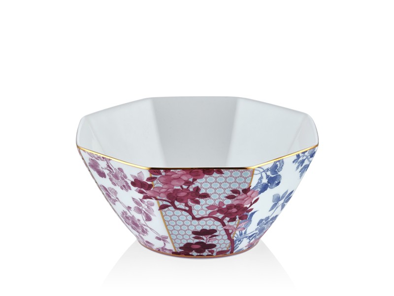 15CM BOWL PİNK-REGENCY DAMASK