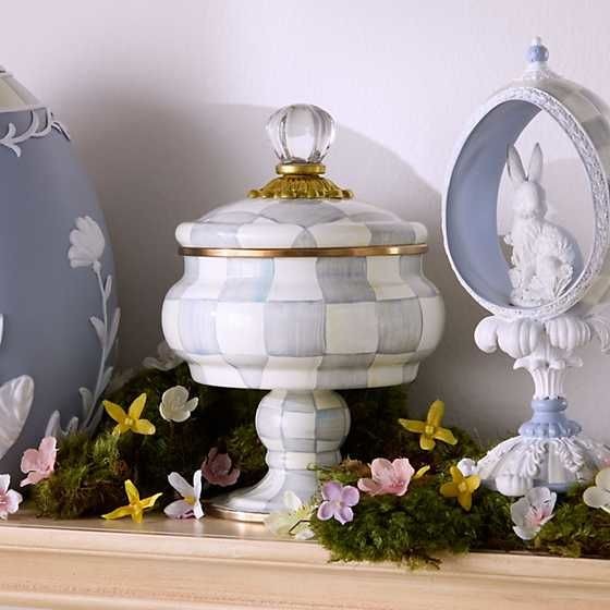 STERLİNG CHECK ENAMEL CURİOSİTY POT