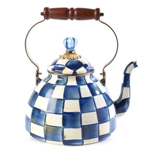 ROYAL CHECK TEA KETTLE - 3 QUART