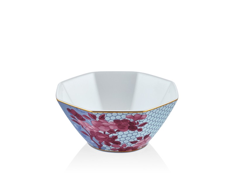 RICE BOWL BLUE12*12*5.4CM-REGENCY DAMASK