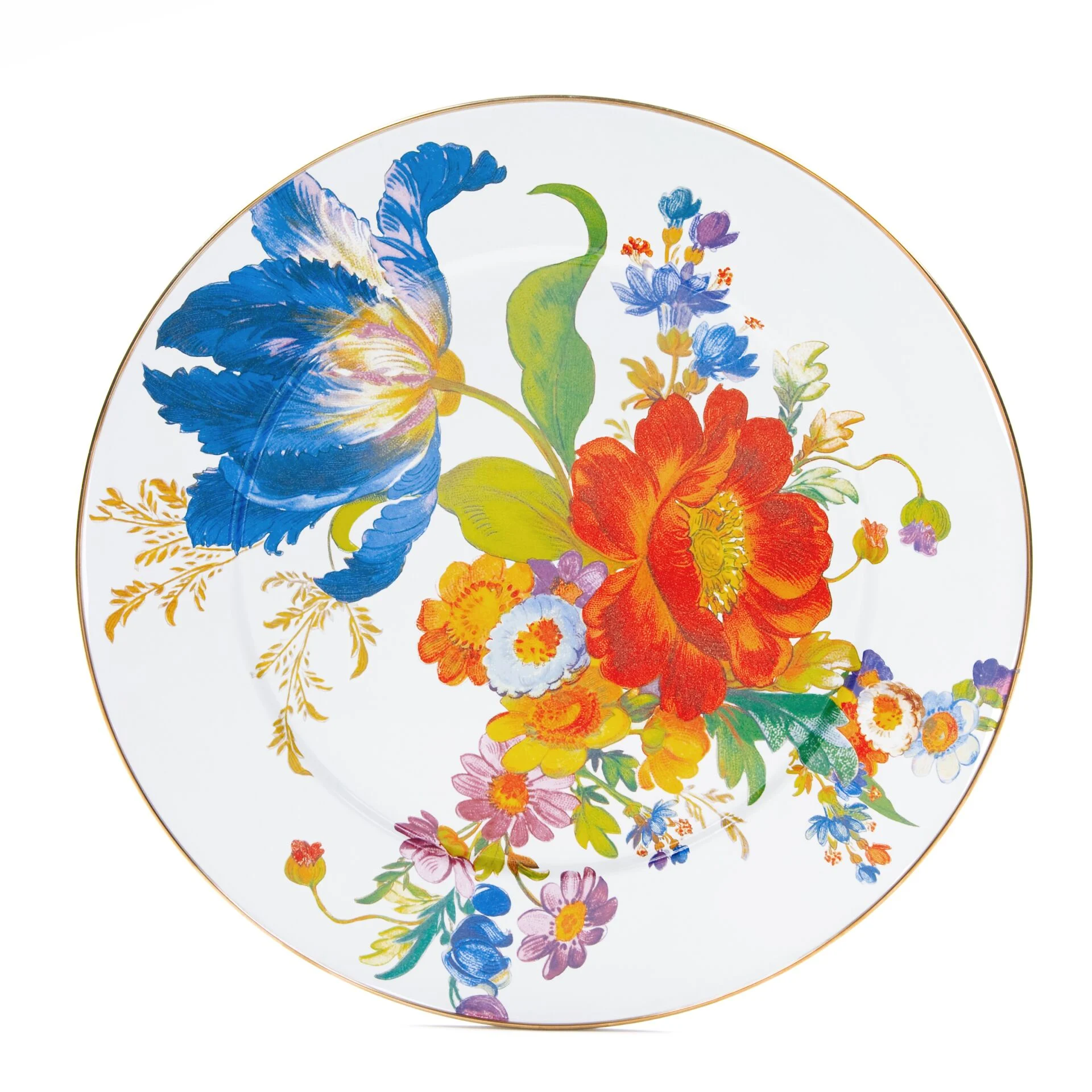 FLOWER MARKET SERVİNG PLATTER-WHİTE